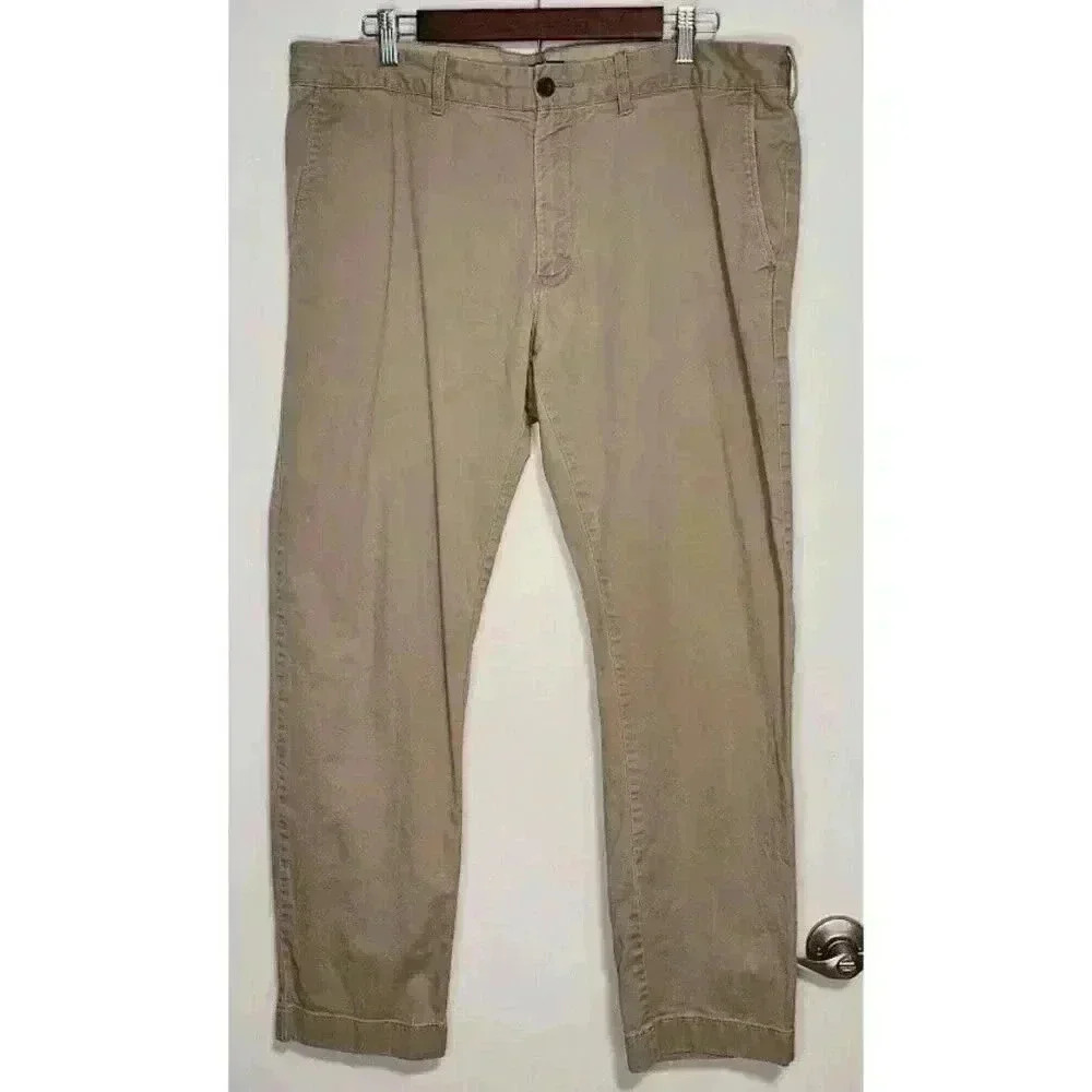 J. Crew Factory Men’s Flex Driggs Khaki‎ Chino Pants Casual Office 36 x 30